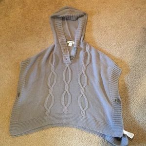 grey poncho